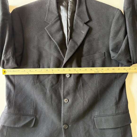 Gianfranco Ruffini Cashmere Blend Italy Suit Jacket Blazer Men's 44 Black 2/$50 - Picture 12 of 15